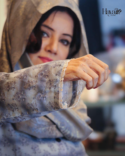 2 Pc Blue Khadar Suit