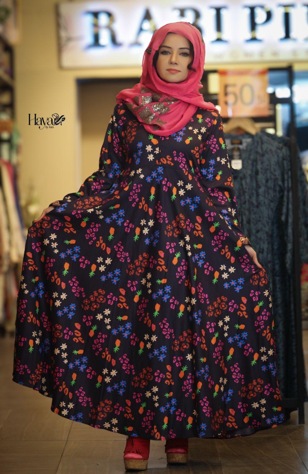 Black Dhanak Frock (1 Pc)