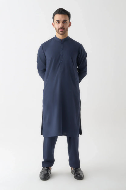 Navy Blue Traditional Shalwar Kameez